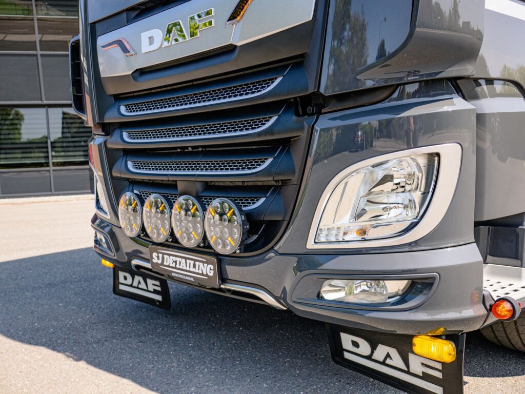 Close-up of a DAF HGV cab